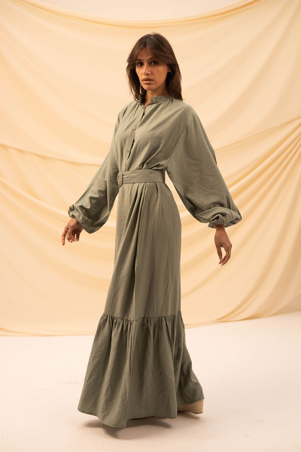 Bestag Linen Dress With Belt