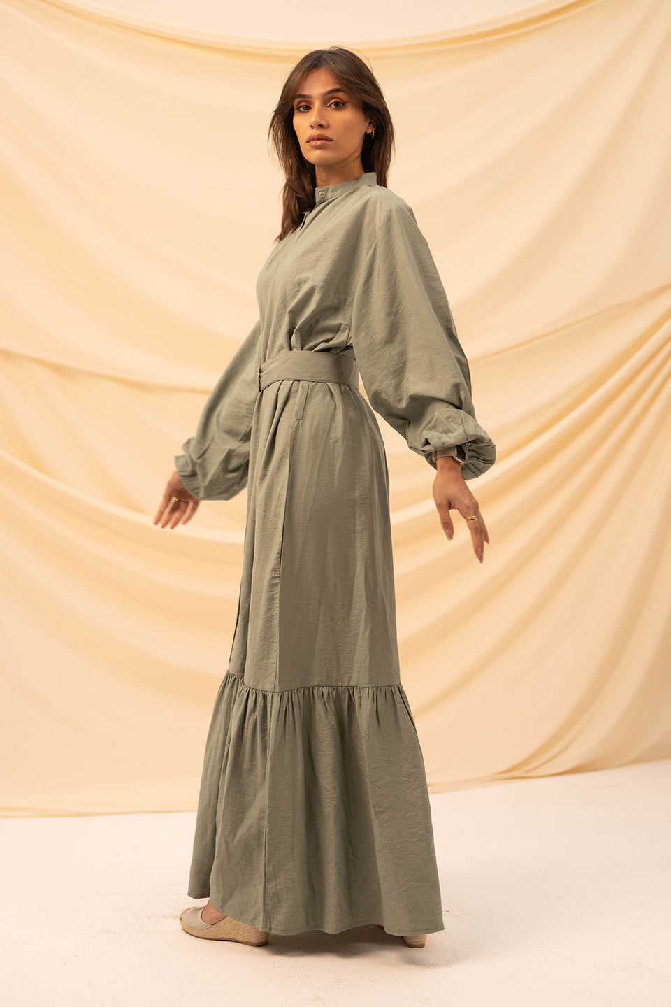 Bestag Linen Dress With Belt