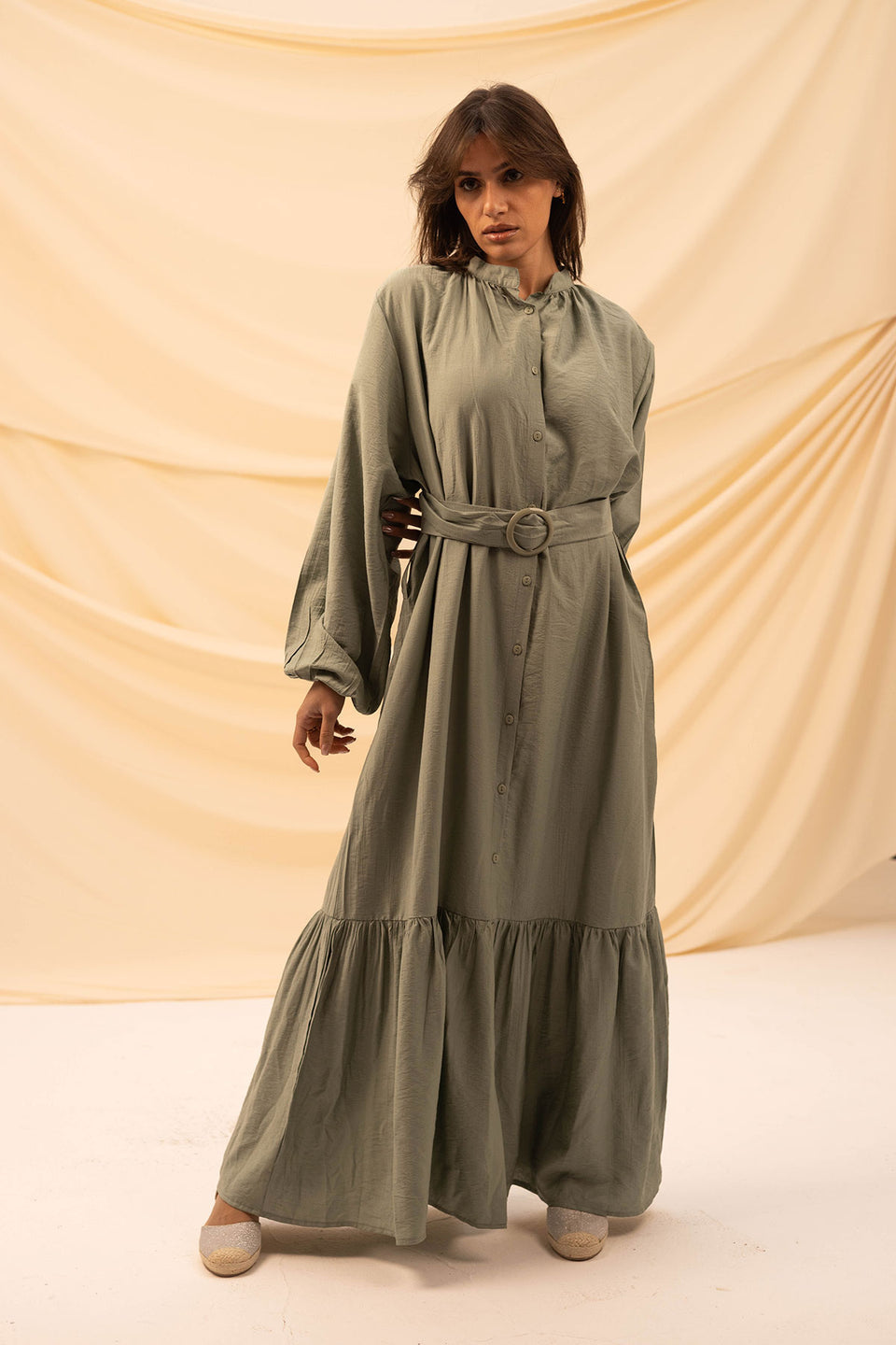 Bestag Linen Dress With Belt