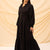 Black Linen Dress With Belt