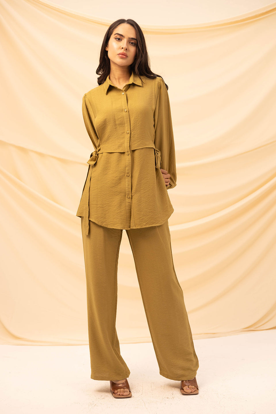 Olive Comfort Linen Set