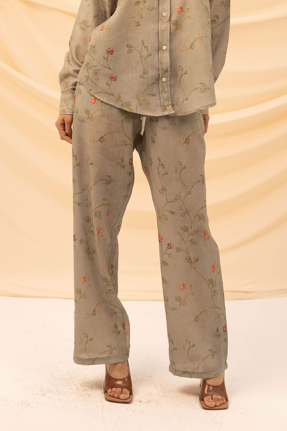 Bestag Patterned Linen Pants