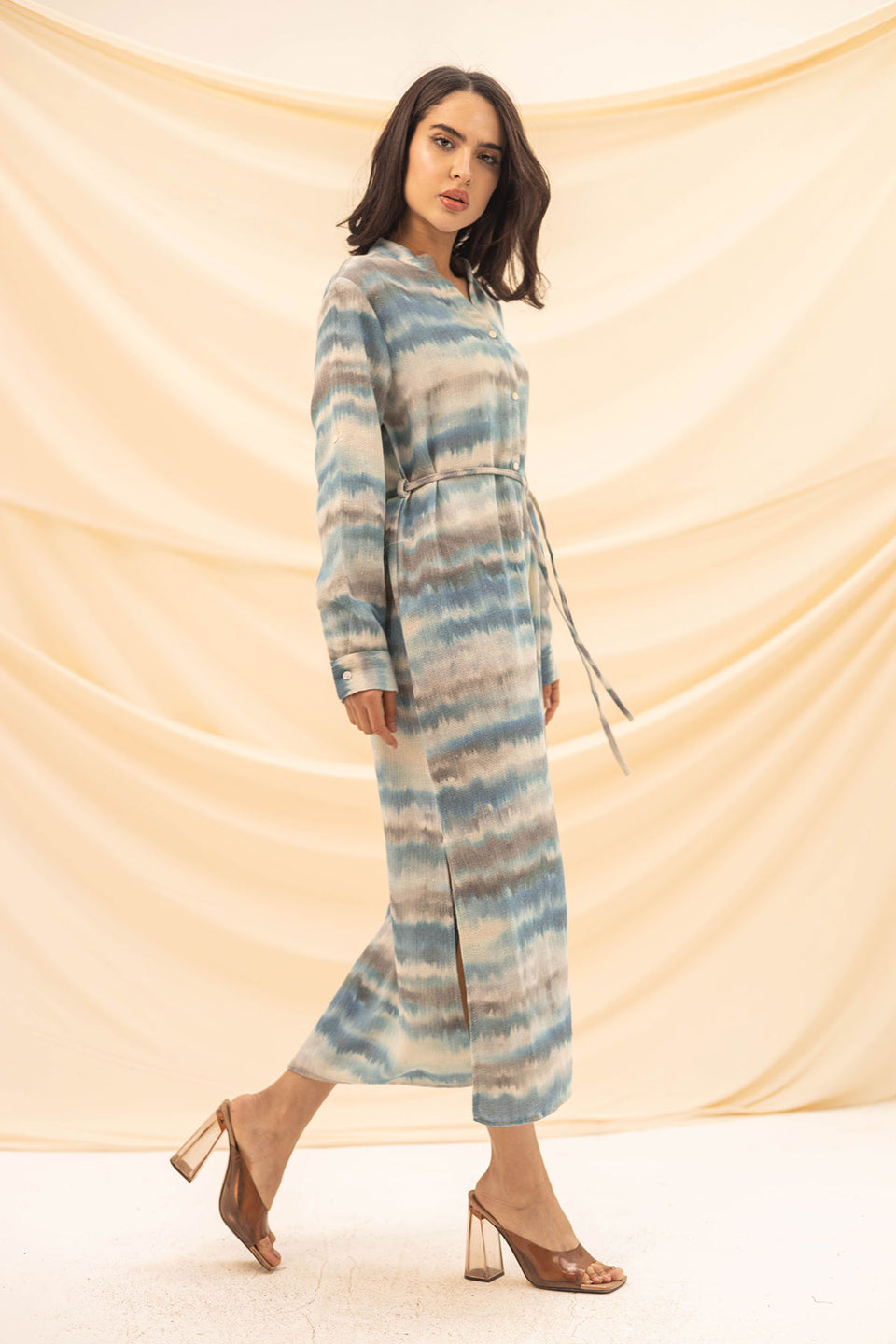 Blue Summer Knitted Dress