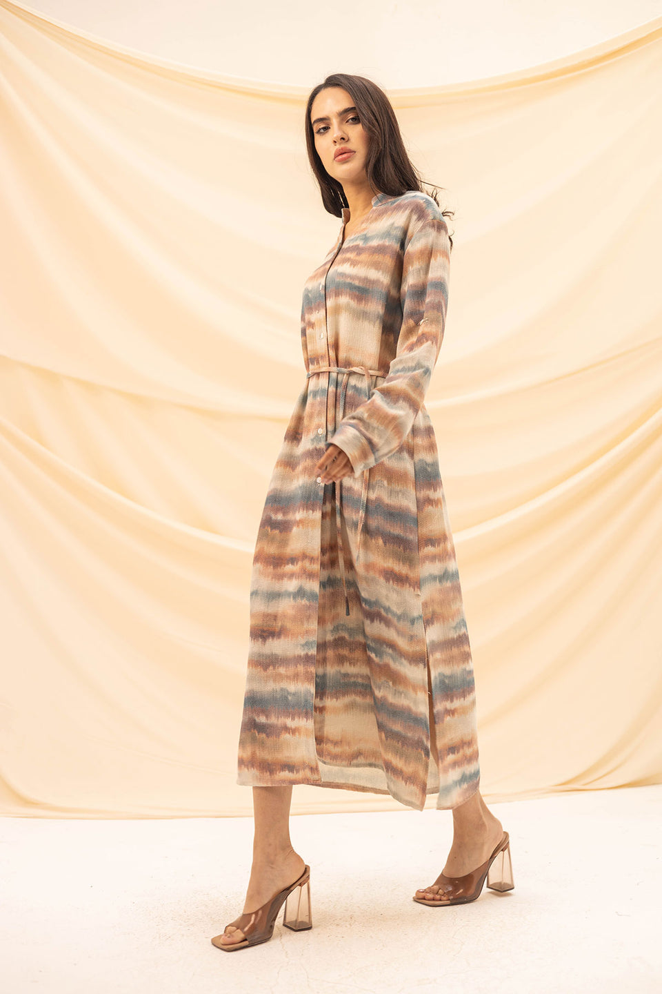 Brown Summer Knitted Dress