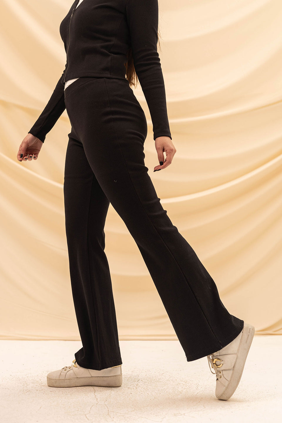 Black Knitted Pants