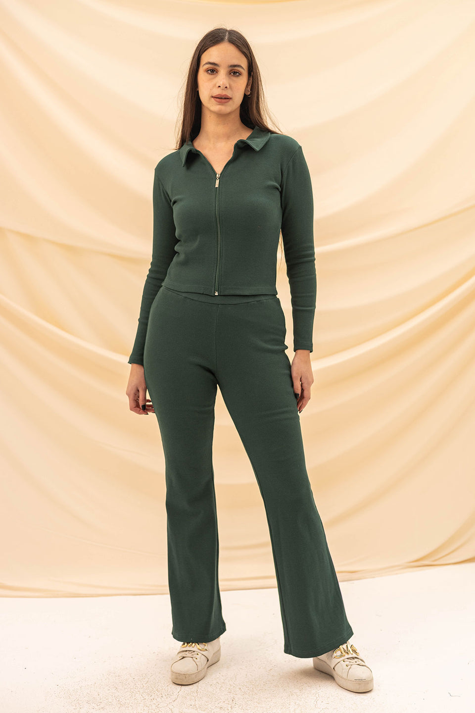 Olive Knitted Pants