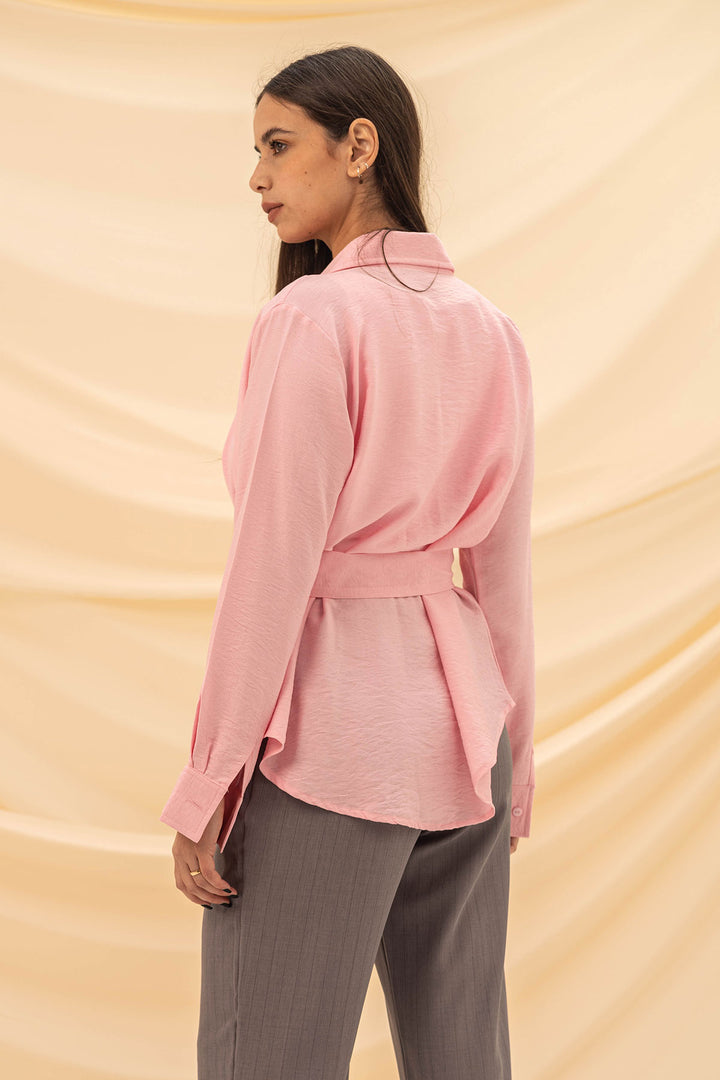Pink Tied Shirt