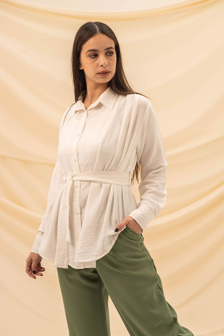 White Tied Shirt