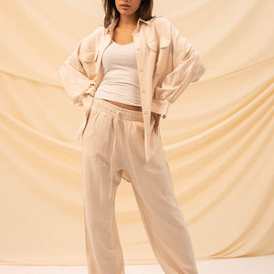 Beige Comfort Linen Set