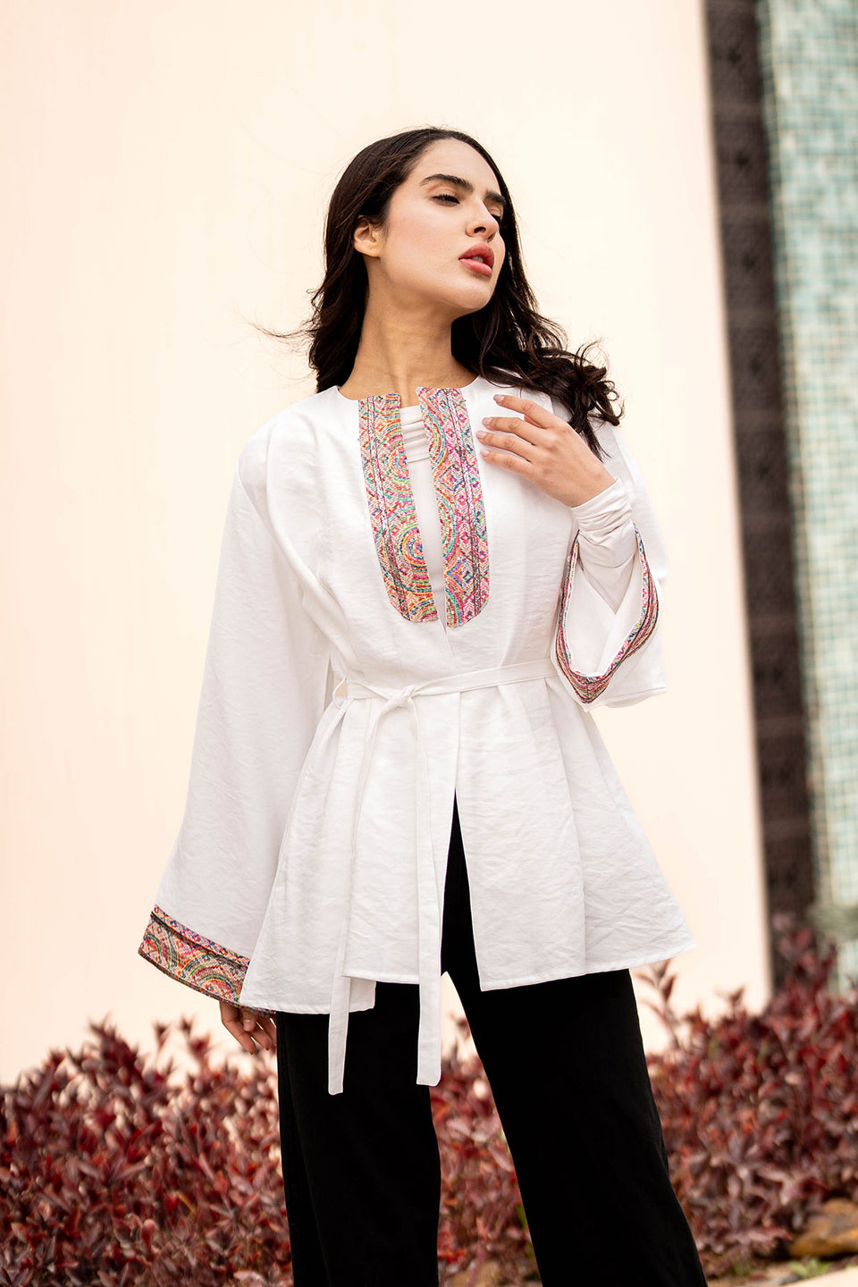 White Wrap Cardigan