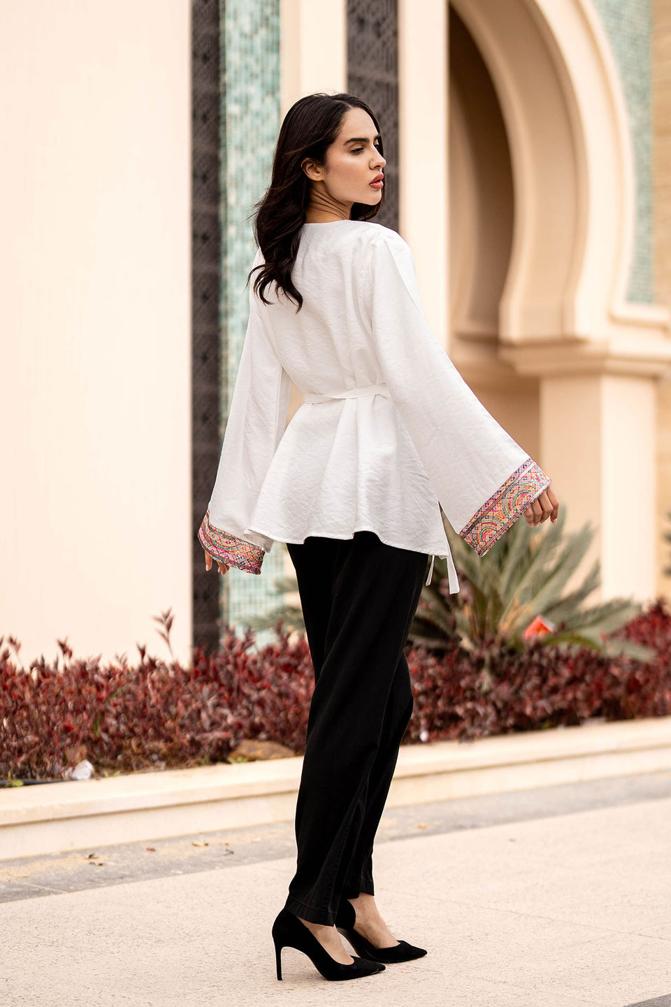 White Wrap Cardigan