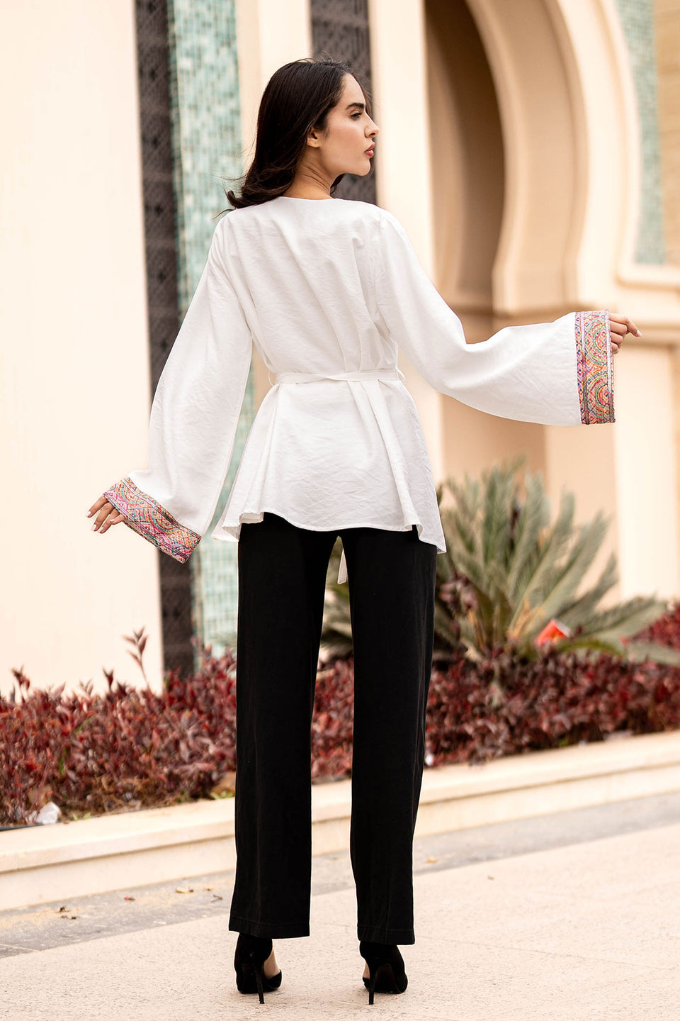 White Wrap Cardigan