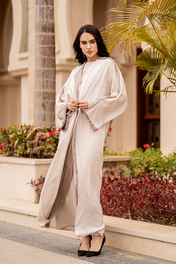 Beige Seemless Ramadan Abaya