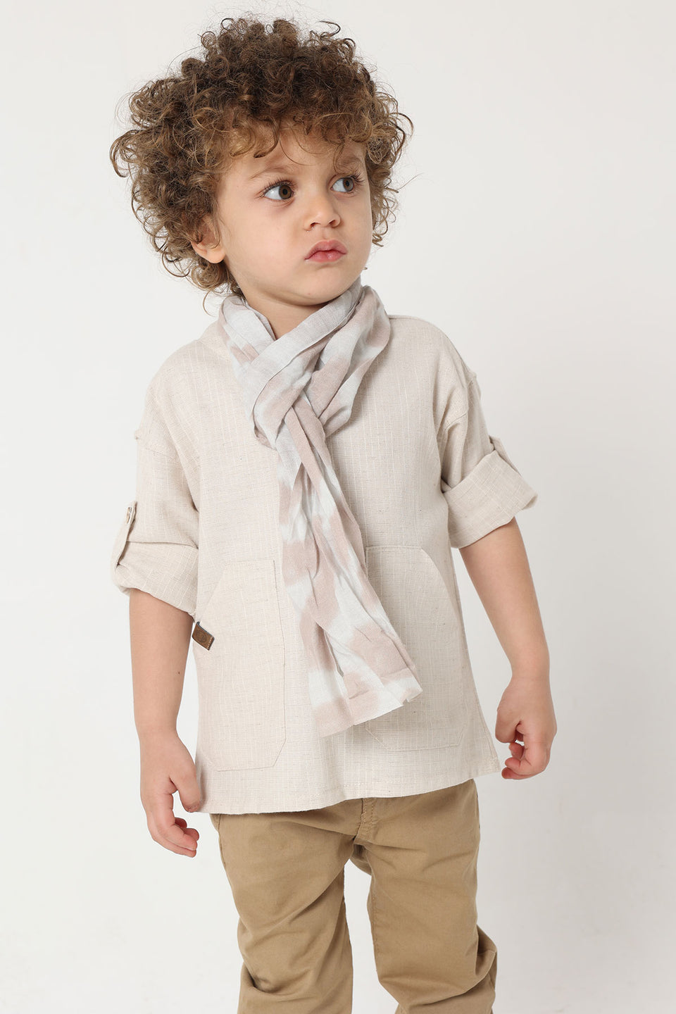 Beige Kids Sets 12-36 Months For Boys