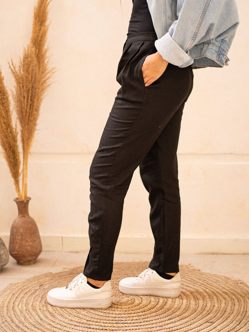 Black Bow Formal Pants