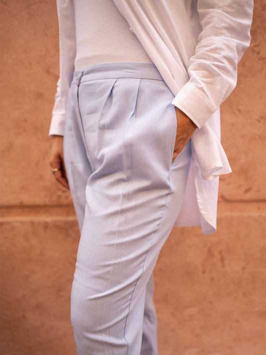 Blue Bow Formal Pants