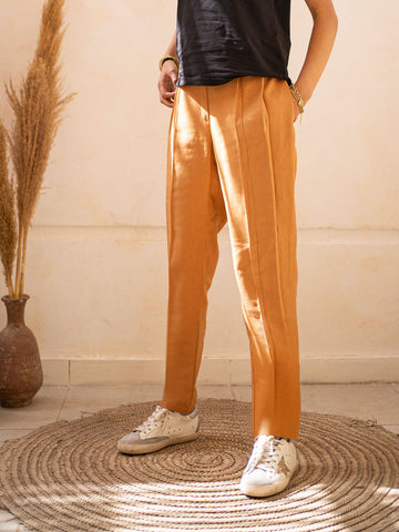 Brown Bow Formal Pants