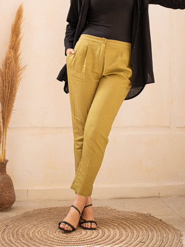 Olive Bow Formal Pants