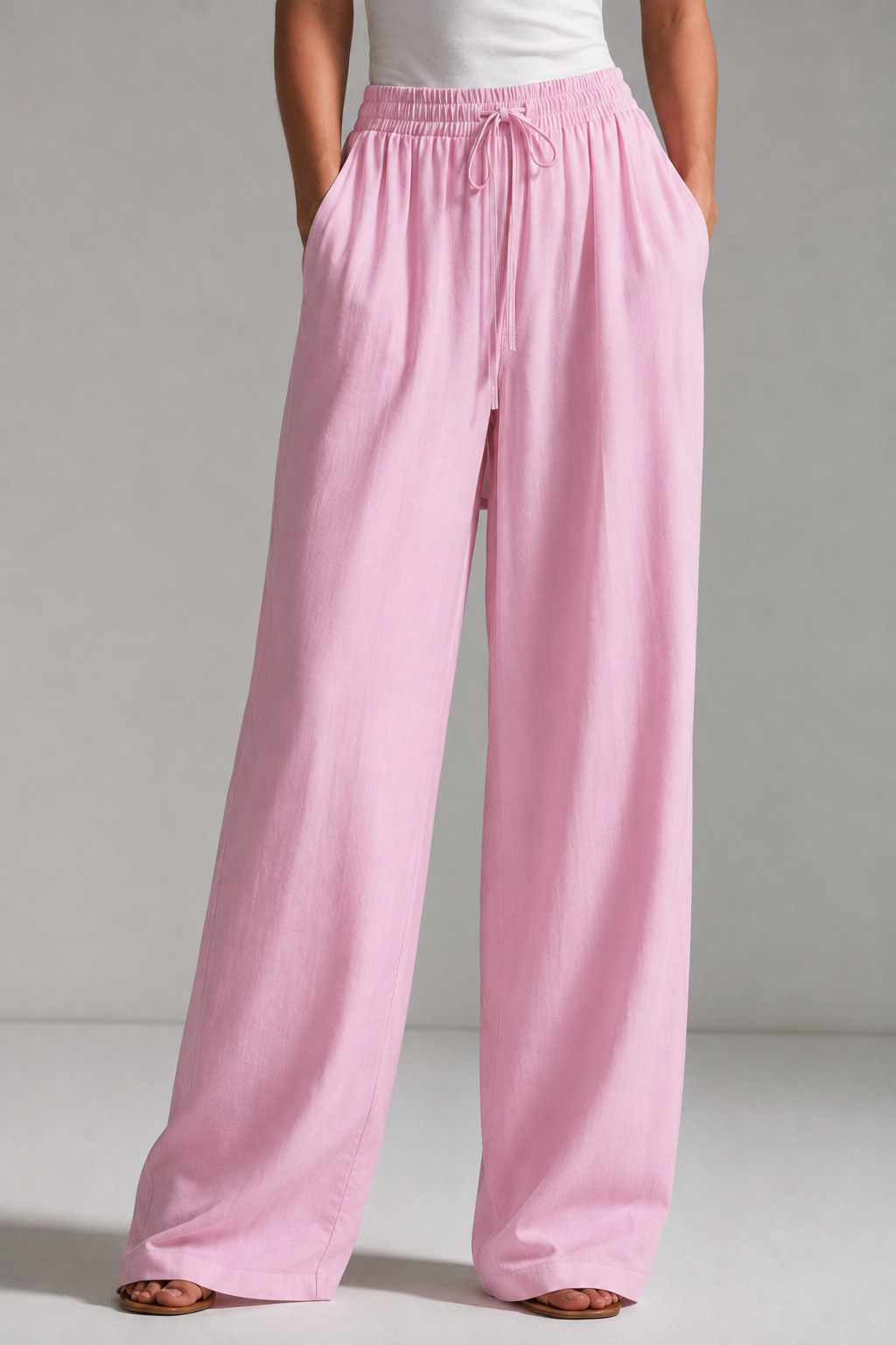 Rose Soft Linen Pants