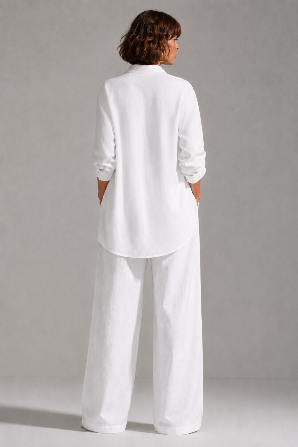 White Soft Linen Shirt