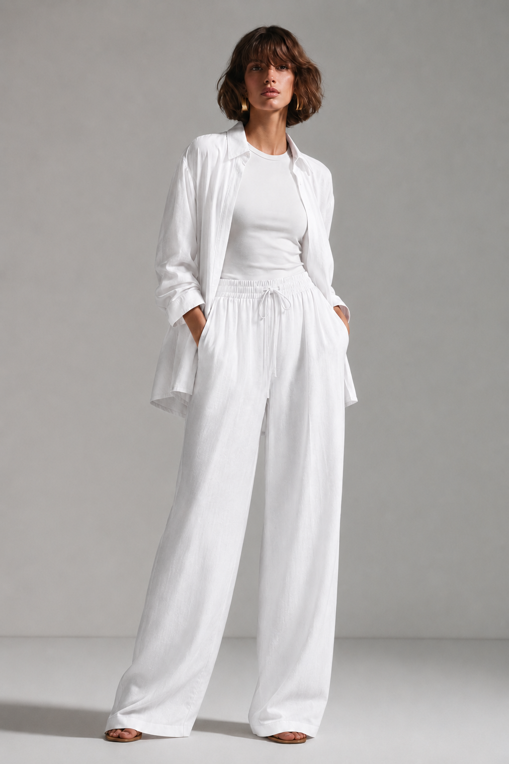 White Soft Linen Shirt