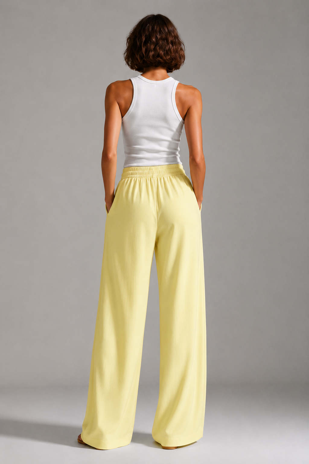 Yellow Soft Linen Pants