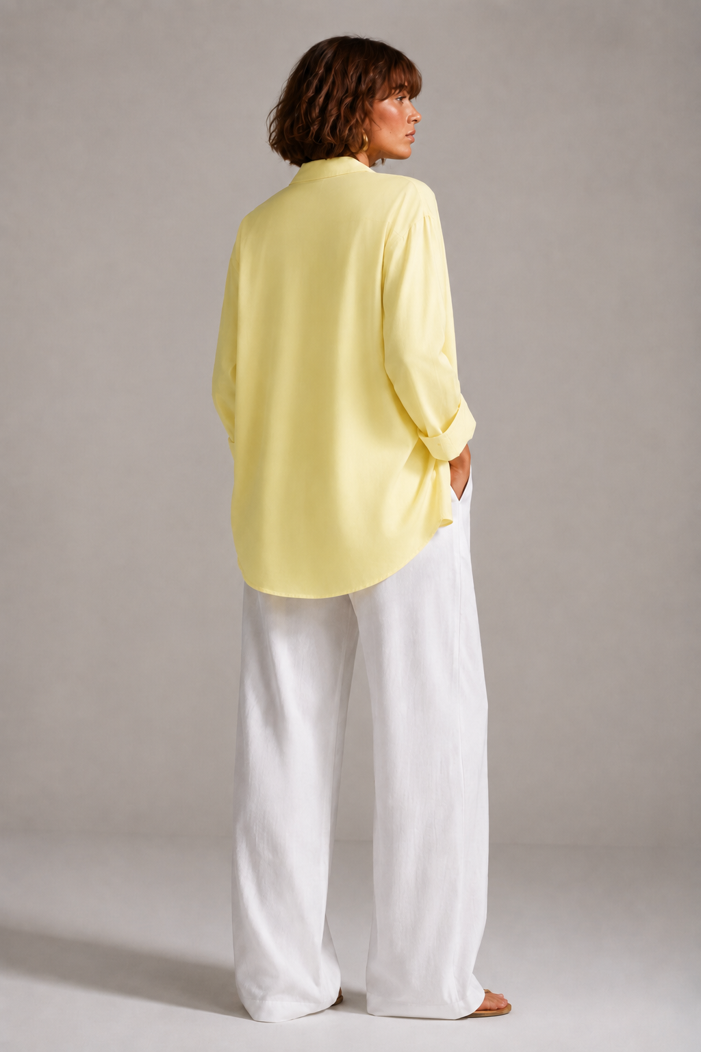 Yellow Soft Linen Shirt