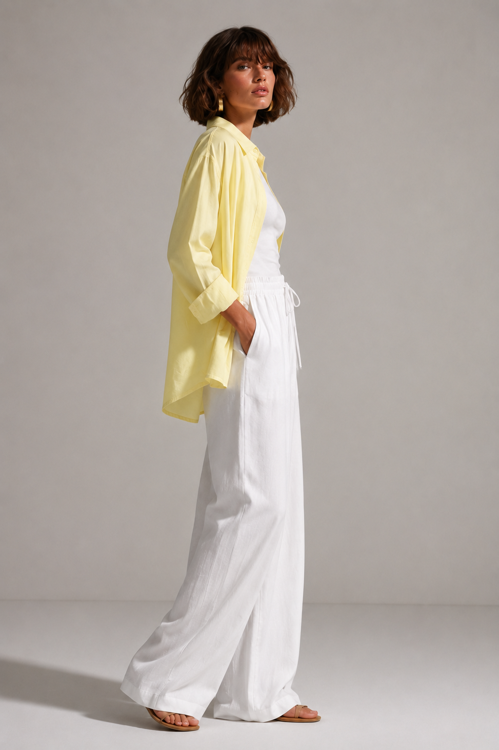 Yellow Soft Linen Shirt