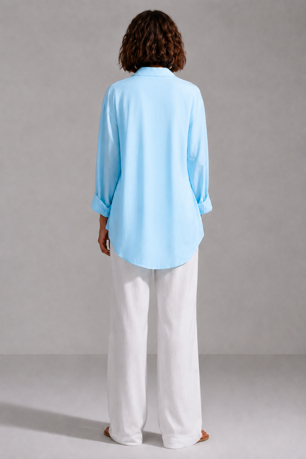Blue Soft Linen Shirt
