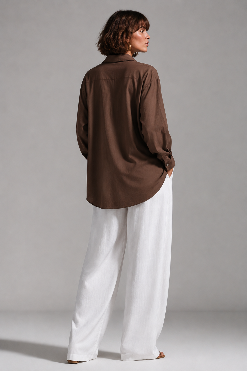 Brown Soft Linen Shirt