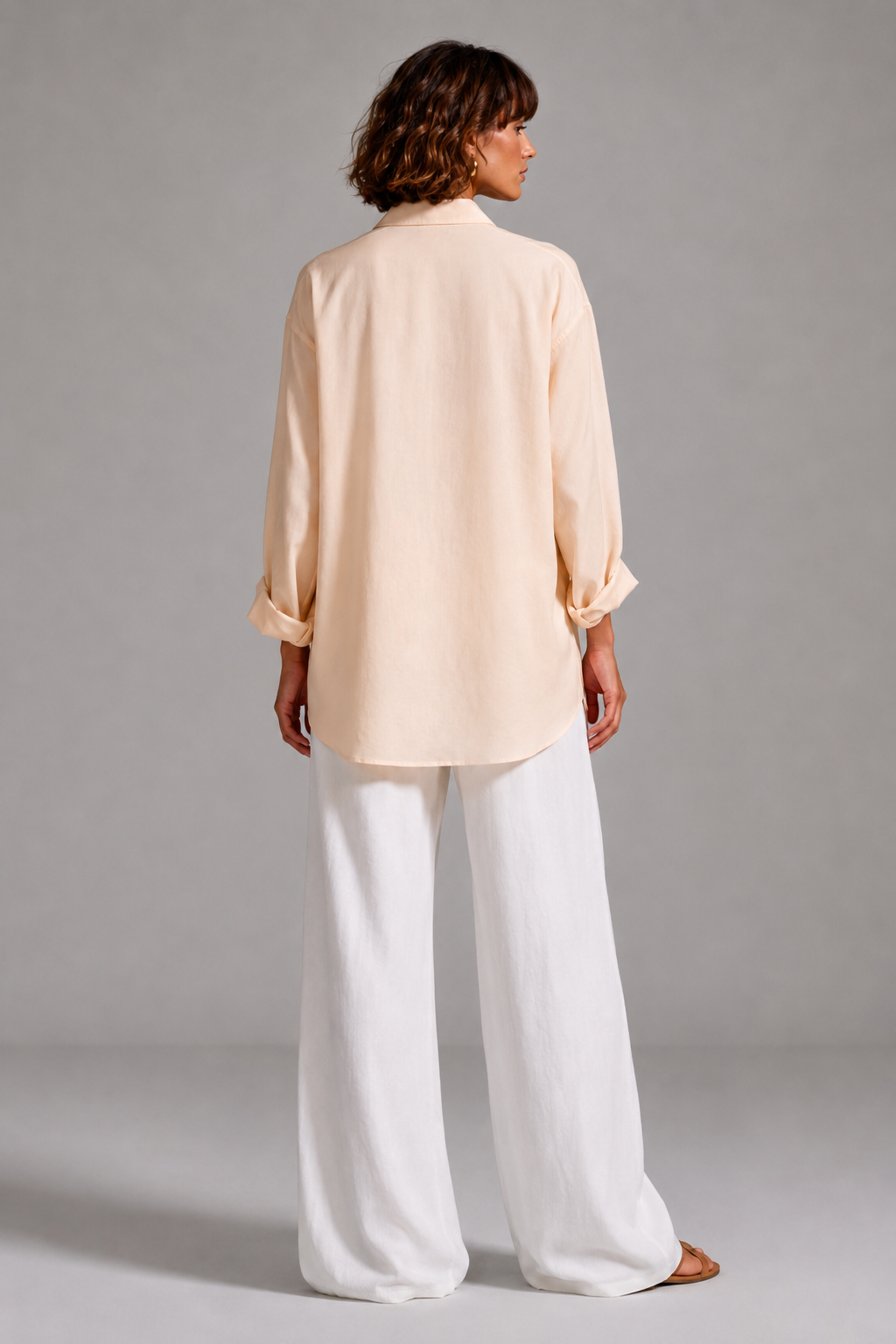 Beige Soft Linen Shirt