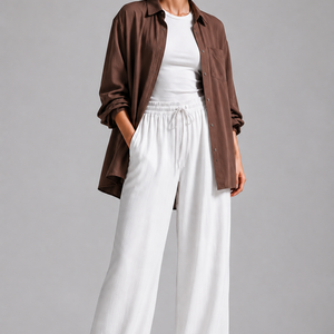 Brown Soft Linen Shirt