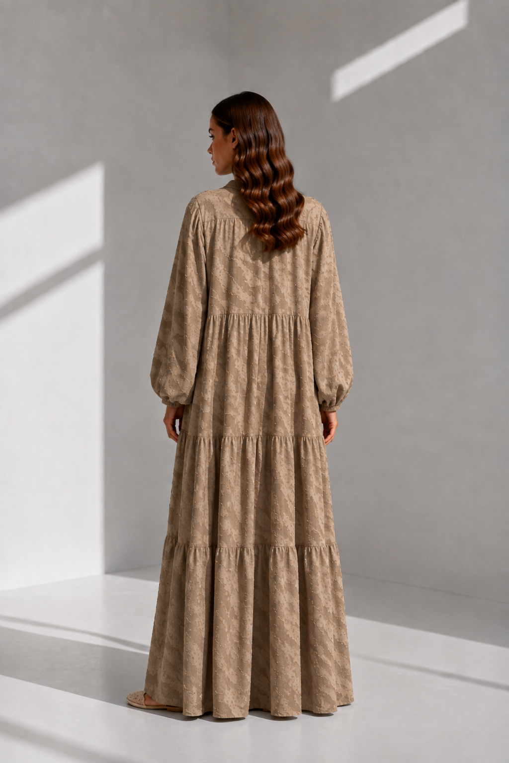 Coffee Pearl Garden Dress