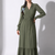 Olive Ruffle Maxi Dress