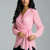 Rose Striped Wrap Blouse