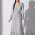 Gray Ruffle Maxi Dress