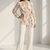 Flower Printed Wrap Blouse