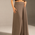 Brown Tailored Maxi Skirt