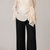 Beige Organza Wrap Blouse