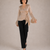 Coffee Organza Wrap Blouse