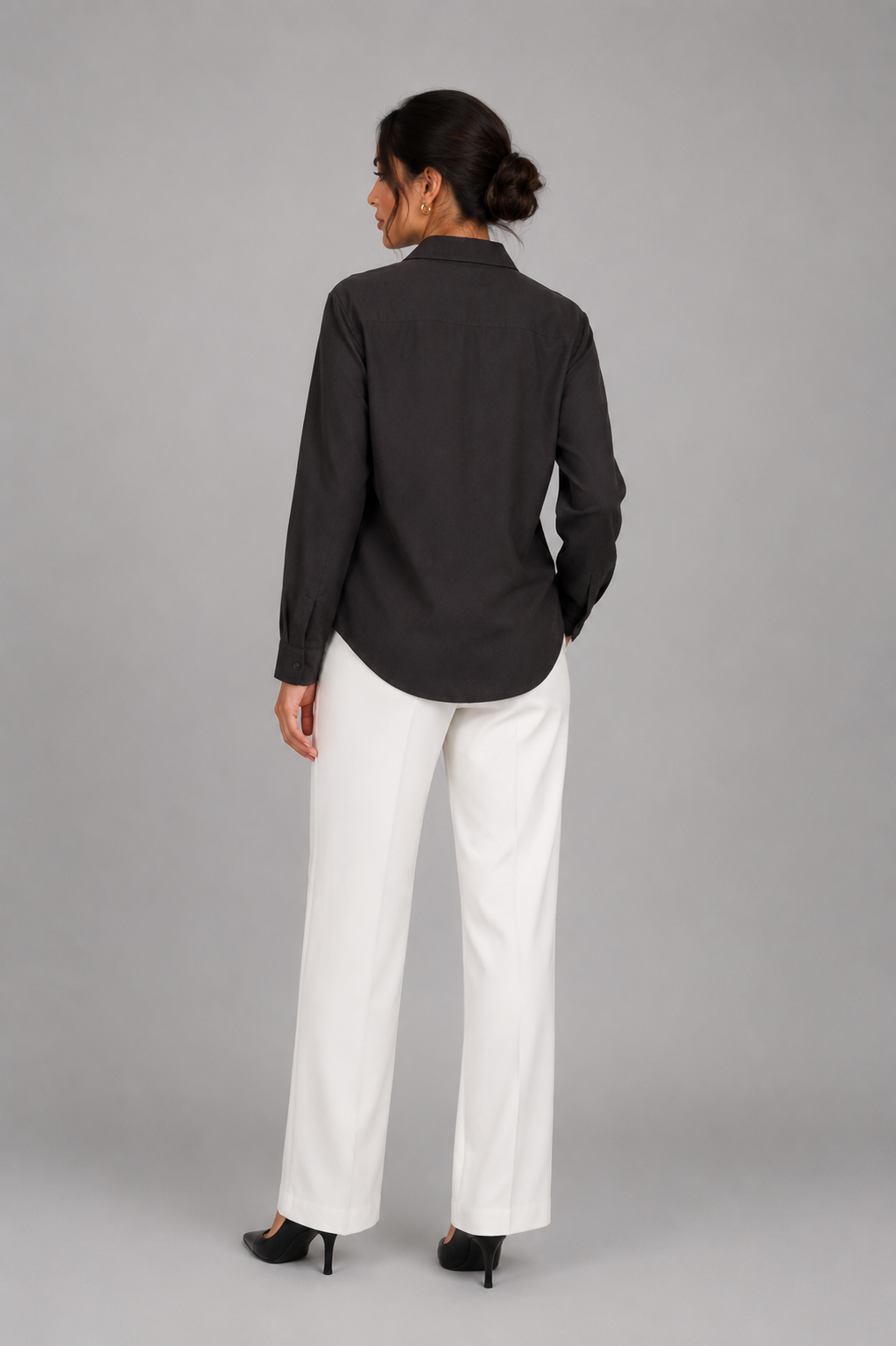 Elegant Slim-Fit Black Shirt