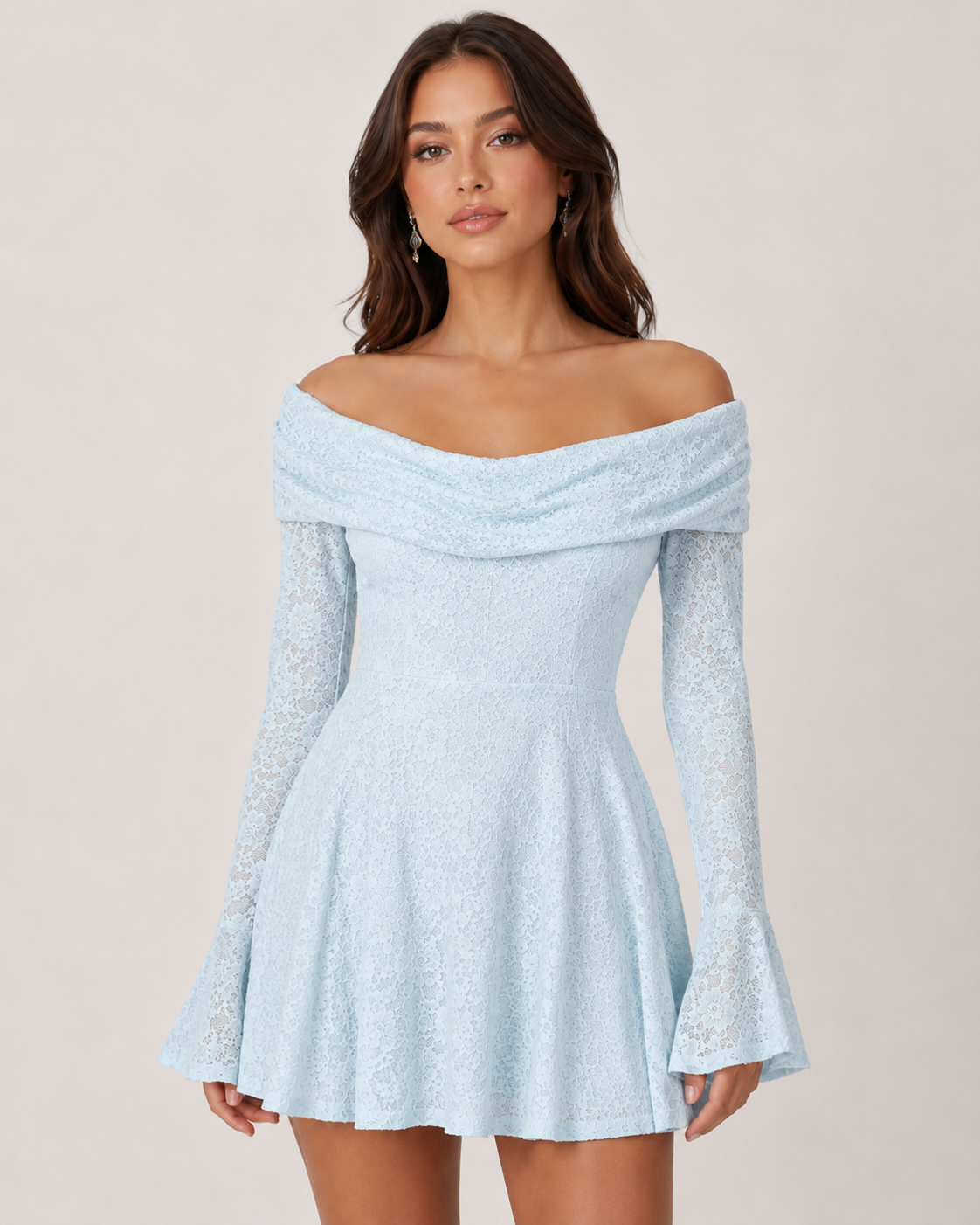 Ivory Lace Bestag Mini Dress