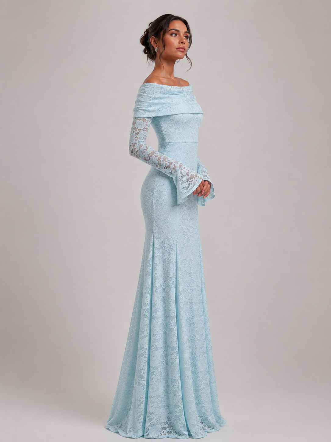 Ivory Lace Mermaid Bestag Dress