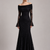 Ivory Lace Mermaid Black Dress