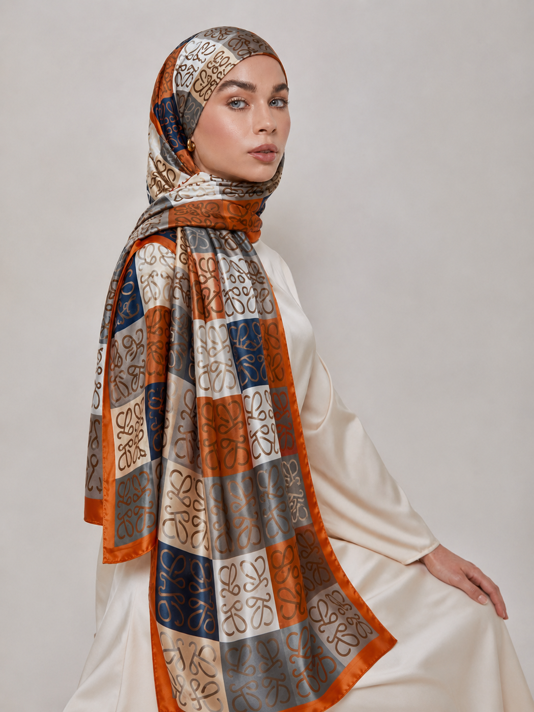 Heritage Mosaic Silk Scarf