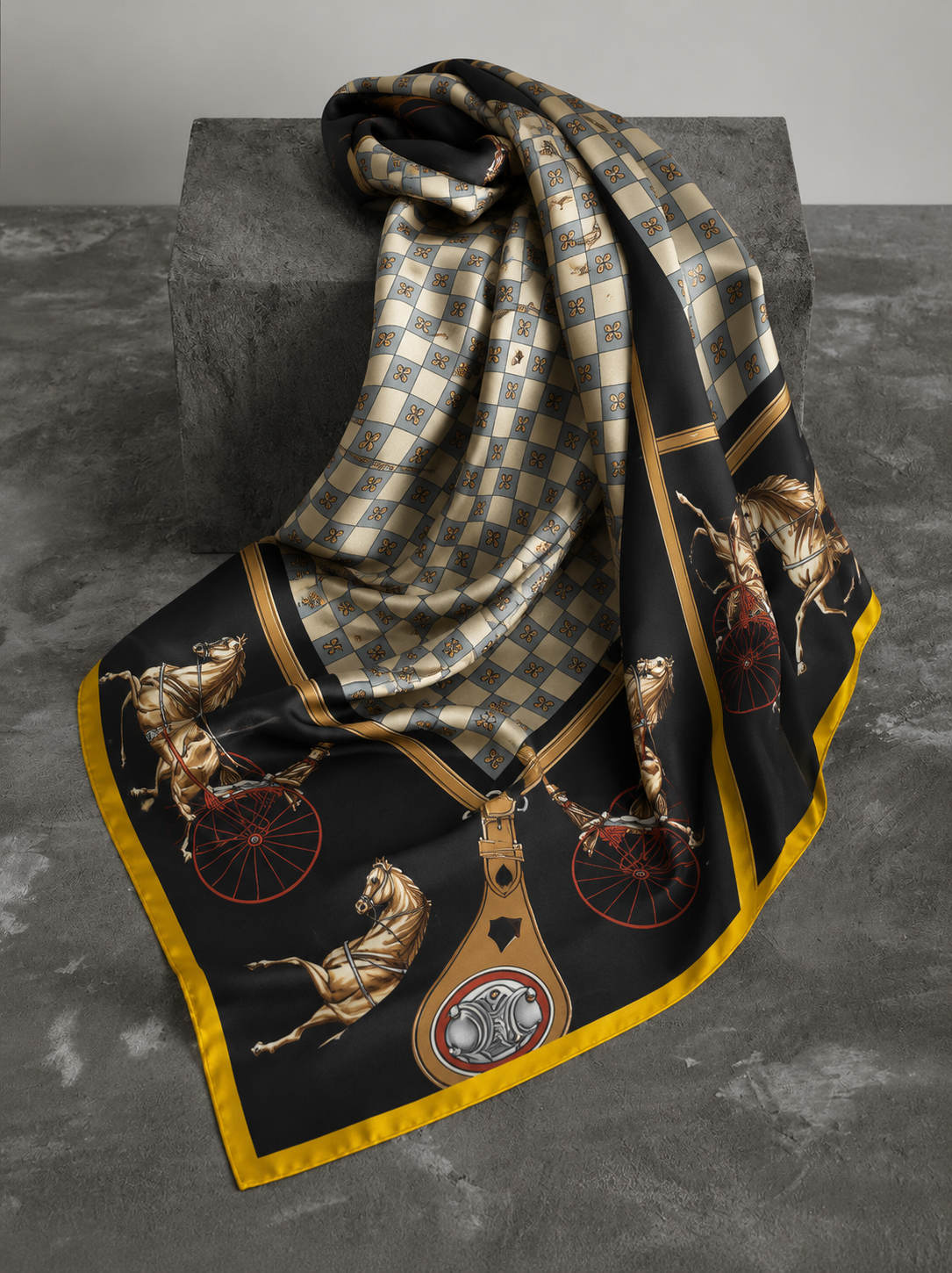 Equestrian Heritage Silk Scarf