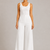 White TR Wide-Leg Pants