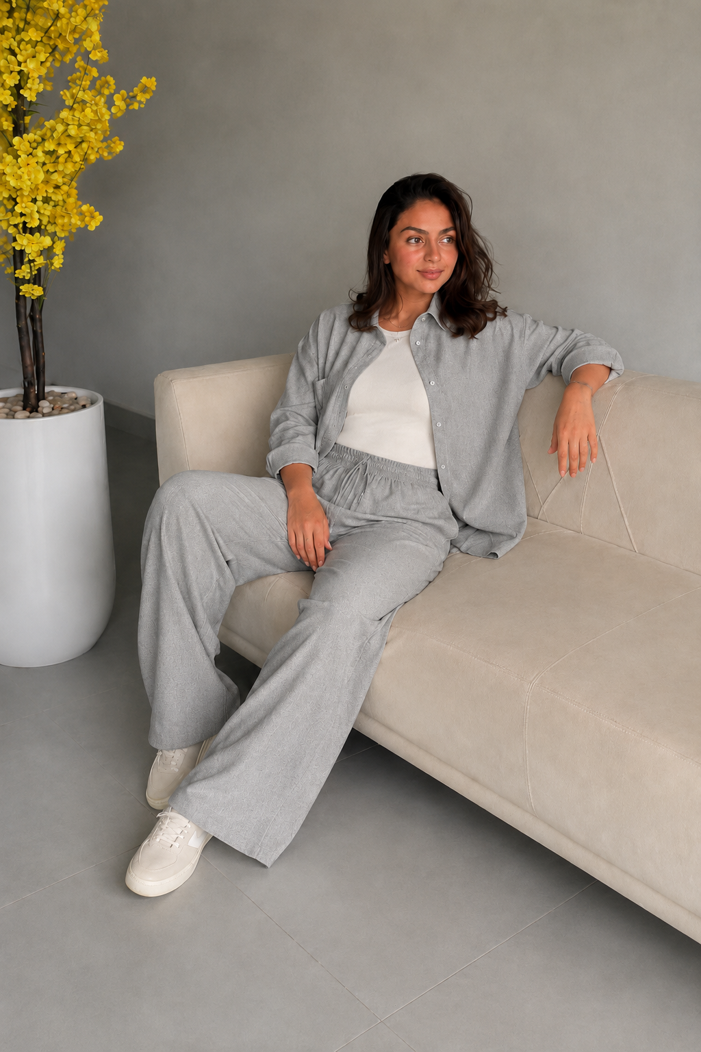 Gray Comfort Linen Set