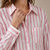 Pink Stripe Relaxed Shirt
