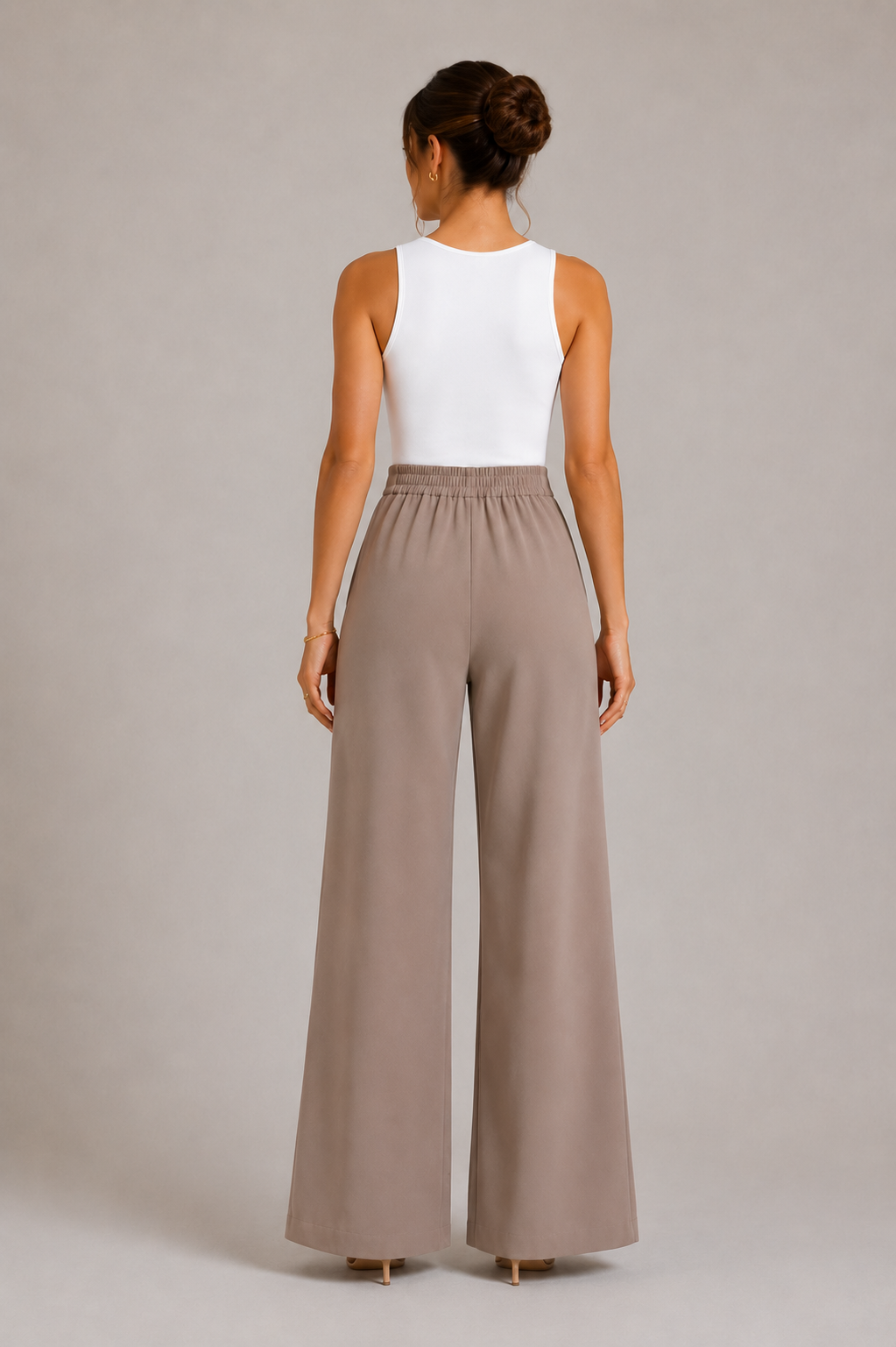 Coffee TR Wide-Leg Pants